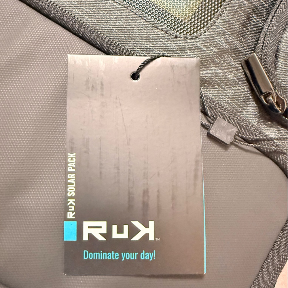 RuK Infinite Solar Pack Backpack - New With Tags! - Picture 13 of 16